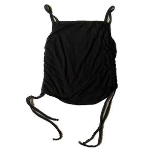 Antistar Black Side Cinch and Tie Tank Top Women’s M
